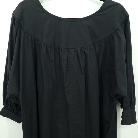 VTG YSL Variations Cotton Babydoll/Swing/Trapeze Dress FR 40/US 10 Black - Picture 6 of 12